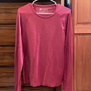 Figs under shirt- new without tags- pink-size large